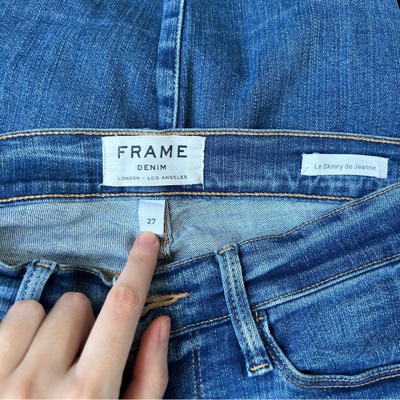FRAME Mid-Rise Skinny Jeans 27 - Picture 5 of 6